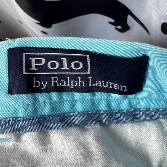 Ralph Lauren Blue Flat Front Shorts - Picture 3 of 4